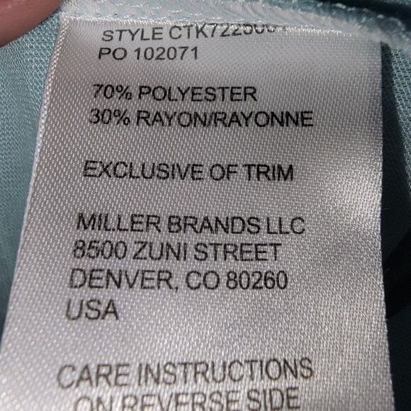 Cruel Girl Denim Western Tank top Crochet Trim Light Blue size XS - Picture 8 of 8